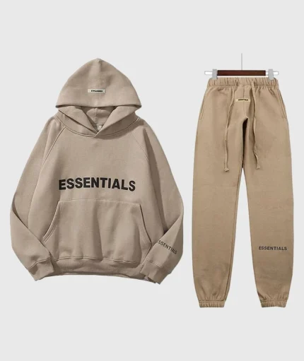 Essentials Fear Of God Oversized Tracksuit Brown