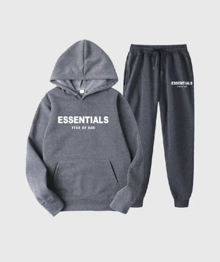 Essentials Fear of God Dark Tracksuits Grey