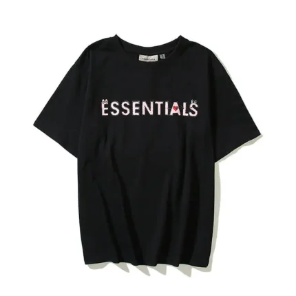 Essentials Funny Flowers T-Shirt Black