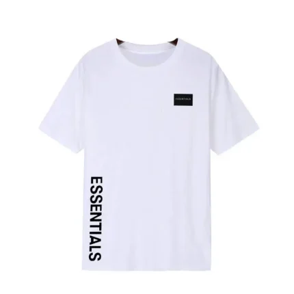 Essential Side Print Logo T-Shirt White