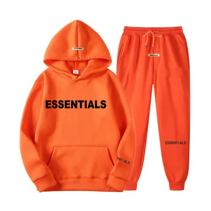 Essentials Spring Hooded Tracksuit Orange