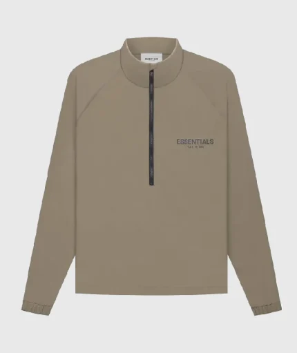Essentials Summer Half Zip Harvest Jacket Track
