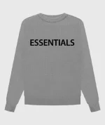 Essentials Fear Of God Overlapped Sweatshirt Grey
