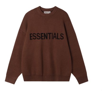 Fear of God Essentials Knitted Harvest Sweatshirt Brown